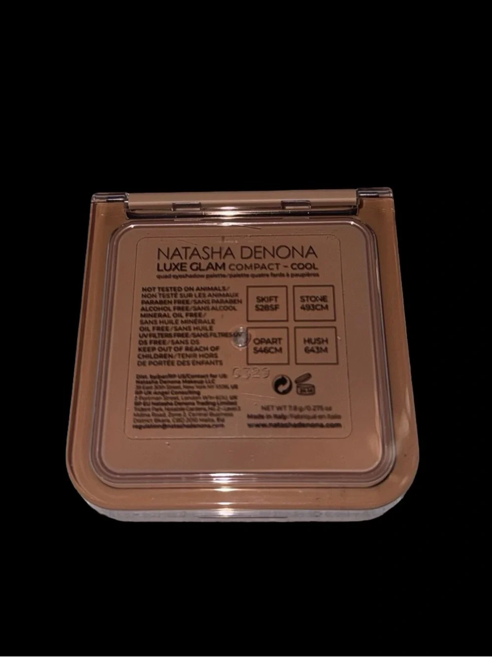 Natasha Denona Luxe Glam Compact Quad Eyeshadow Palette - Cool
